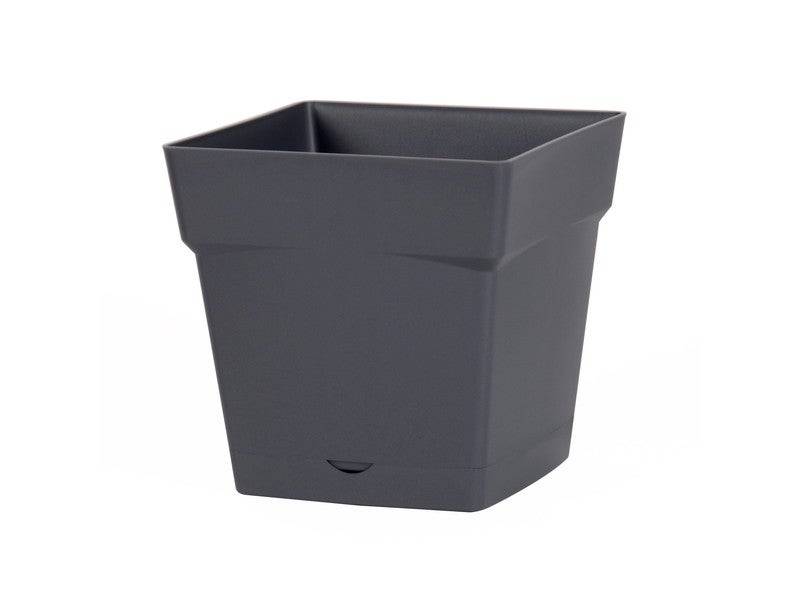 Eda - Pot Polypropylène 13641 G.Ant L.17.4 X L.17.4 X H.17 Cm Anthracite EDA