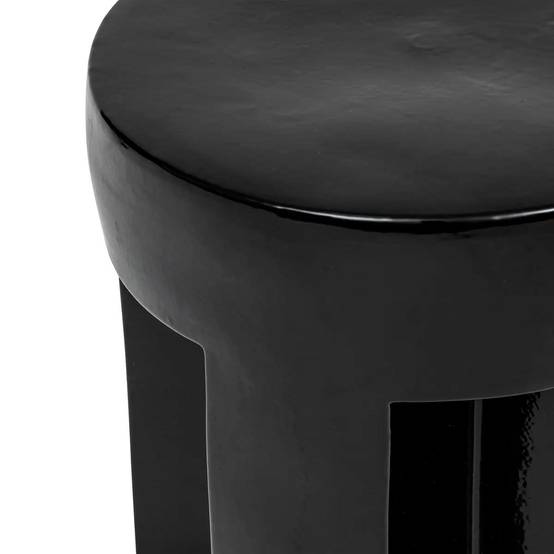 Table d'Appoint en Céramique "Kriz" 41cm Noir - Image 2