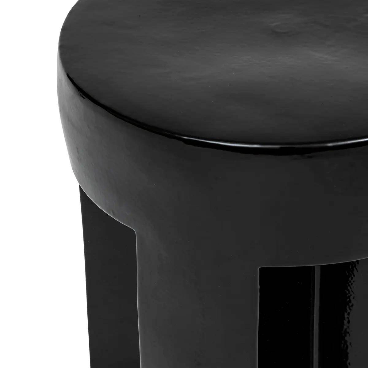 Table d'Appoint en Céramique "Kriz" 41cm Noir - Image 2