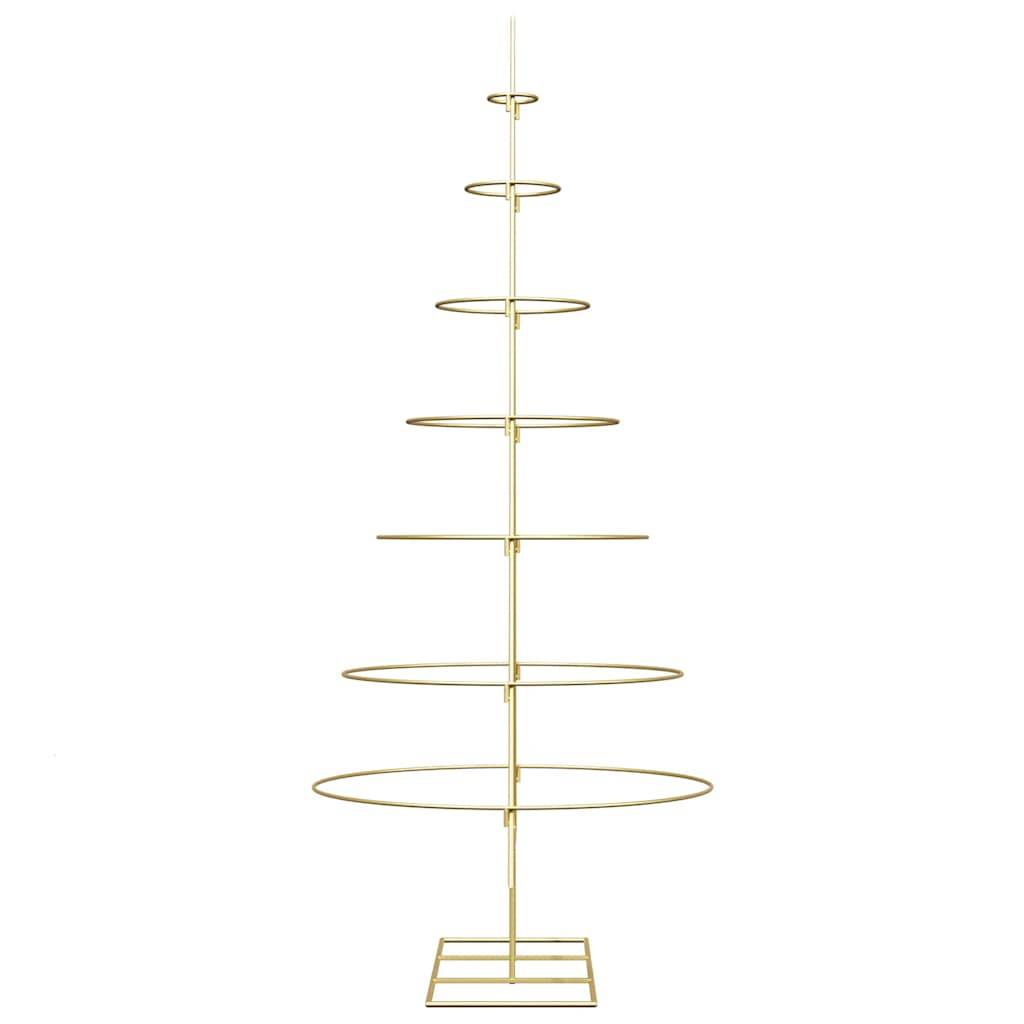 Vidaxl - Arbre de Noël en métal Doré 180 cm Acier peint par poudre vidaXL 42019155 - Image 7