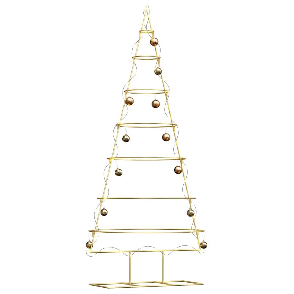 Vidaxl - Arbre de Noël en métal Doré 180 cm Acier peint par poudre vidaXL 42019155 - Image 4
