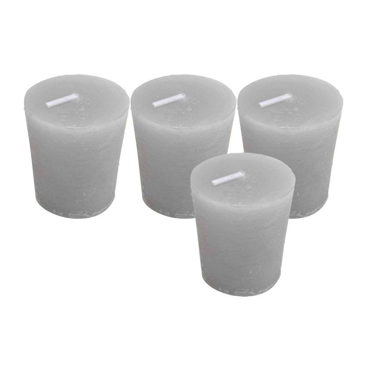 Amadeus - Bougies Oslo (Lot de 4) Gris - Imagen 1