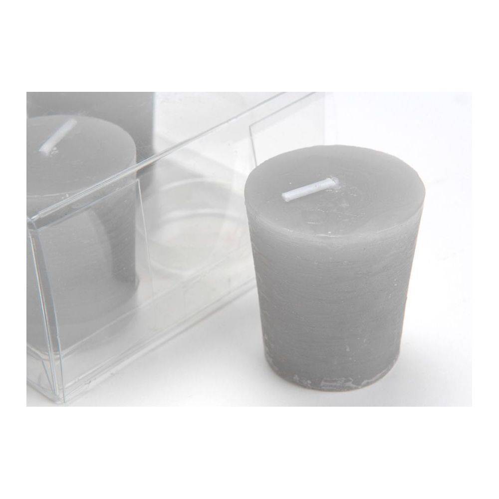 Amadeus - Bougies Oslo (Lot de 4) Gris - Imagen 3