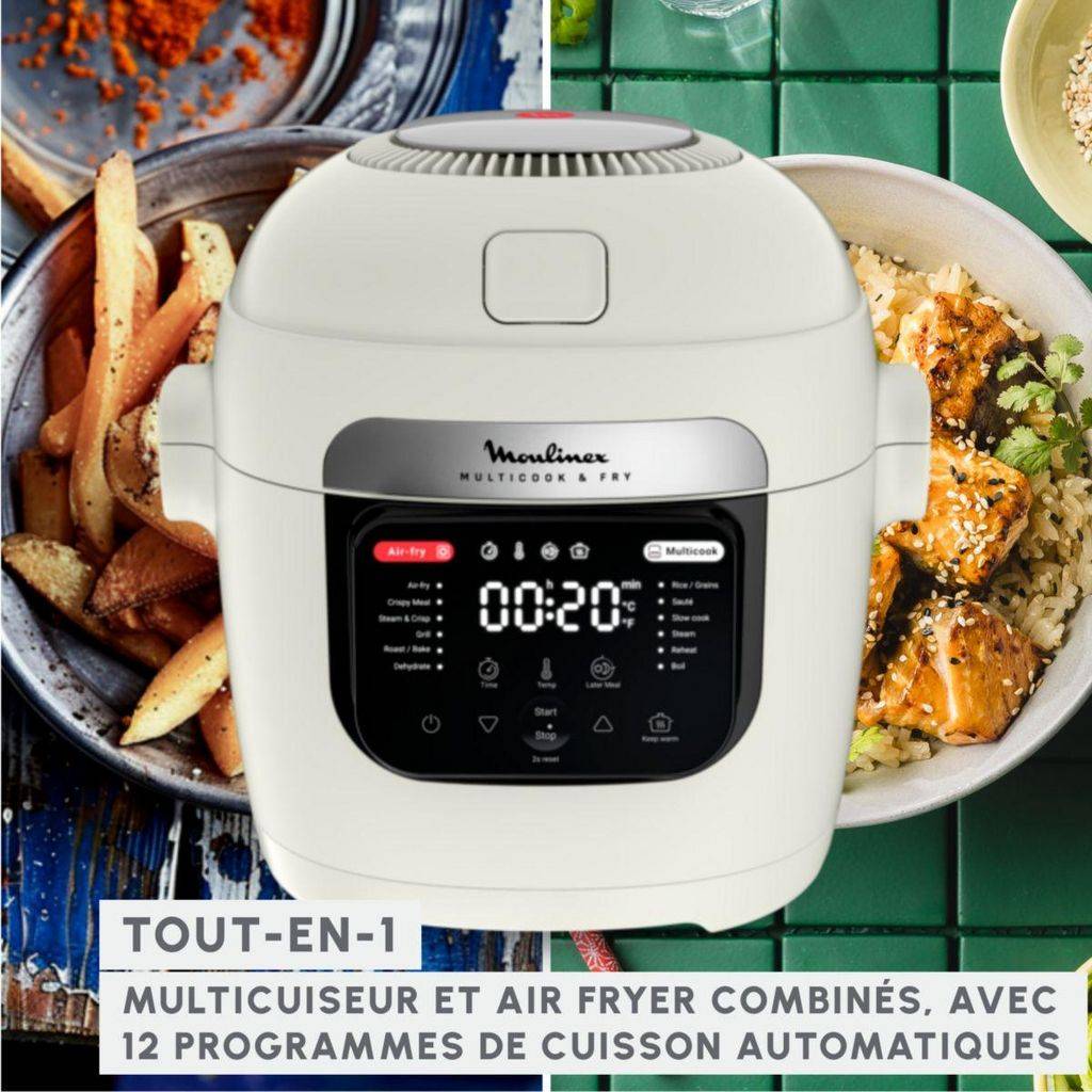 Moulinex - Multicuiseur + airfryer 6l 1200w beige MZ7311F0 Moulinex - Image 3