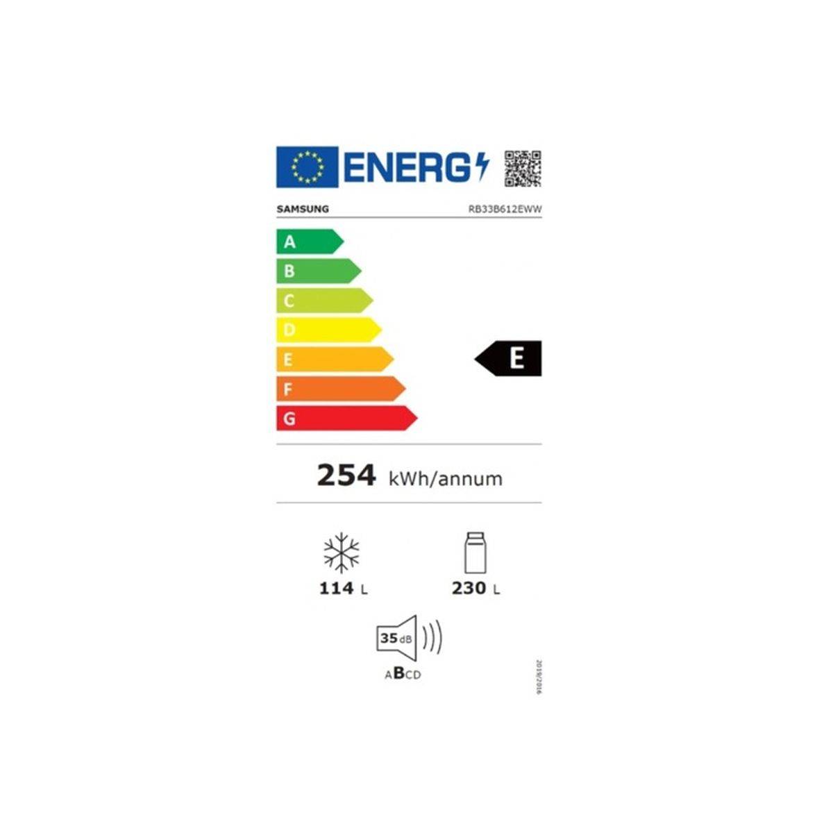 Réfrigérateur combiné Samsung RB33B612EWW 344 L, No Frost, moteur Digital Inverter - blanc - Image 2