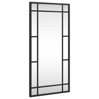 Maison Chic - Miroir mural noir 30x60 cm rectangulaire fer Maison Chic