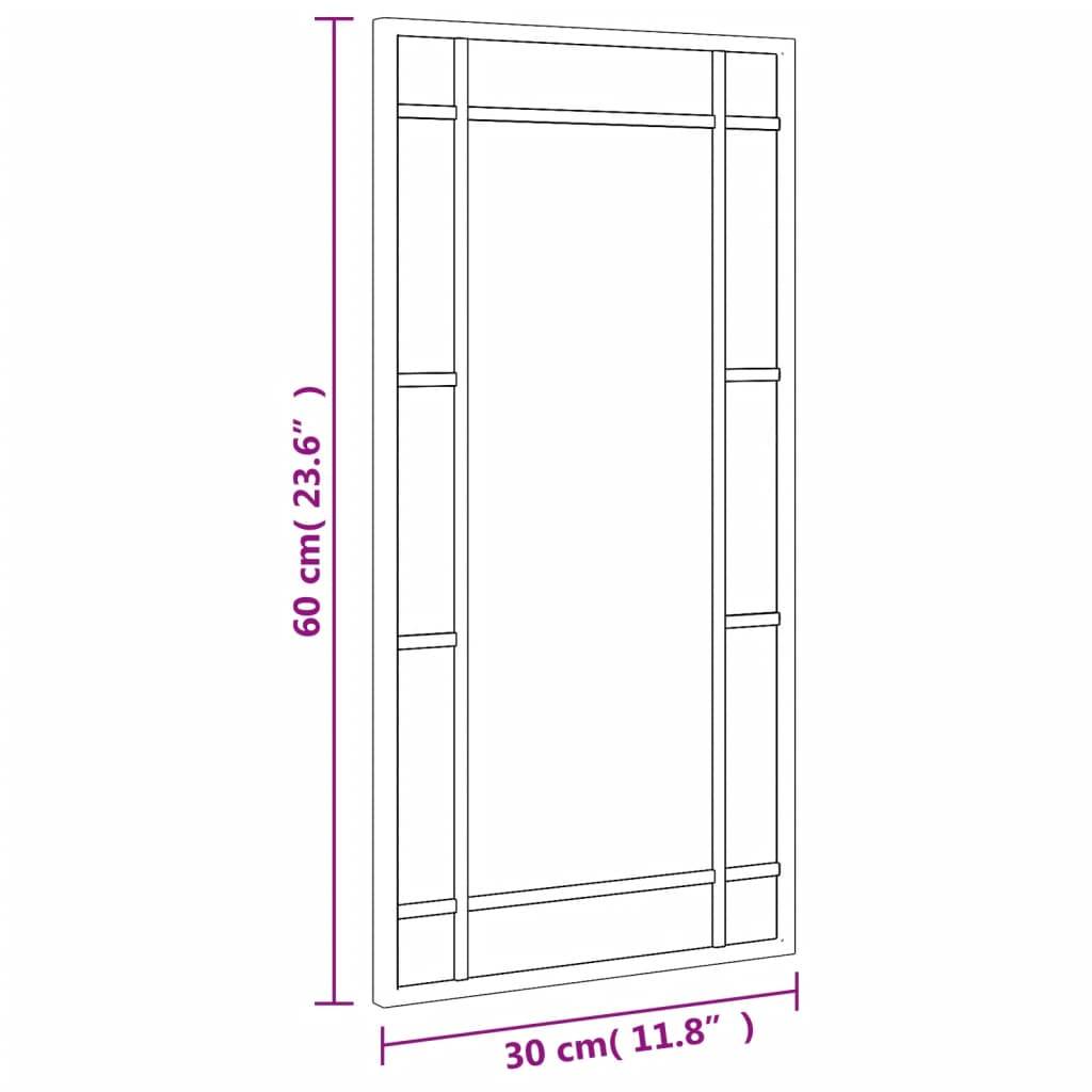 Maison Chic - Miroir mural noir 30x60 cm rectangulaire fer Maison Chic - Image 8