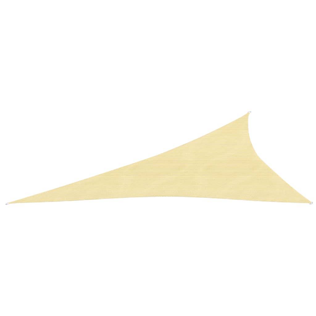 Helloshop26 - Voile d'ombrage 160 g/m² PEHD 3 x 4 x 5 m beige - Imagen 1