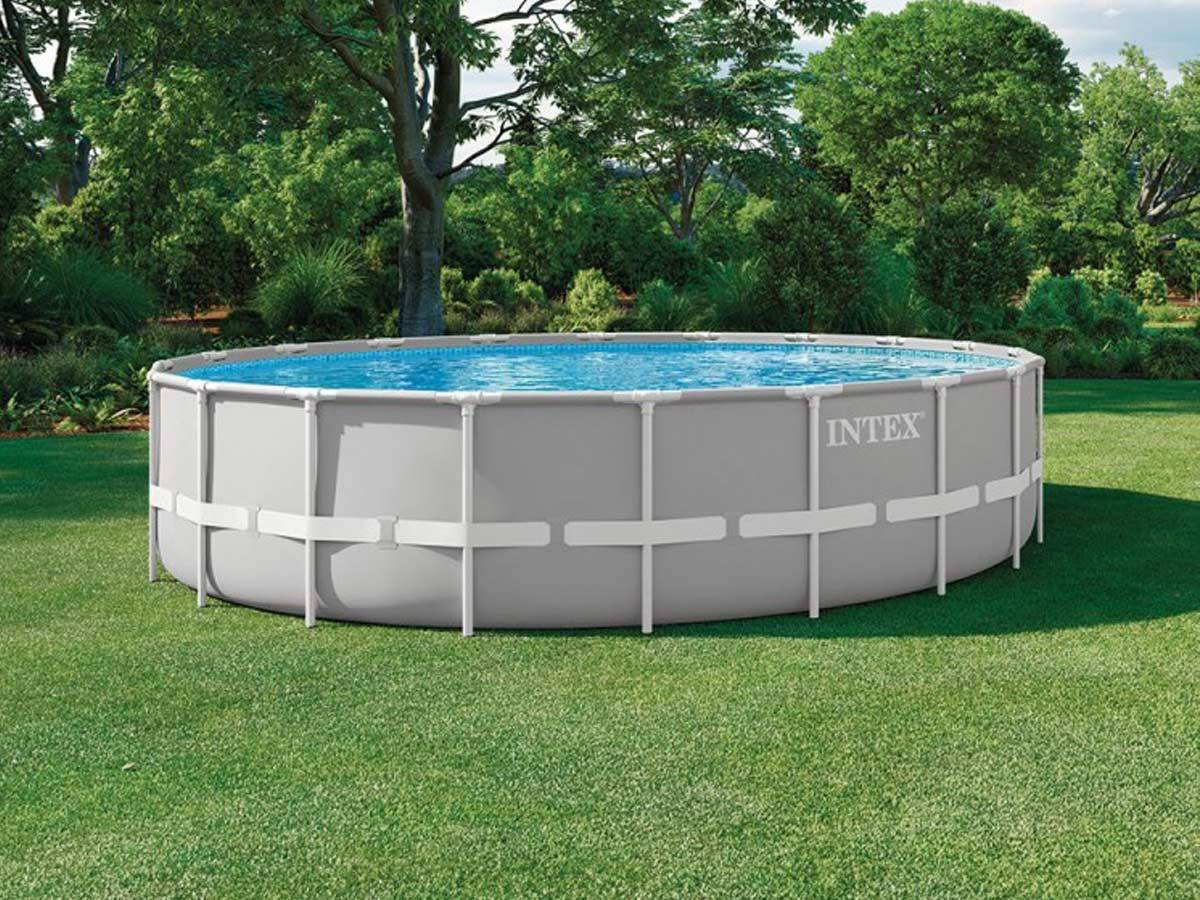 Piscine tubulaire Prism Frame ronde 6,10 x 1,32 m - Intex - Image 3