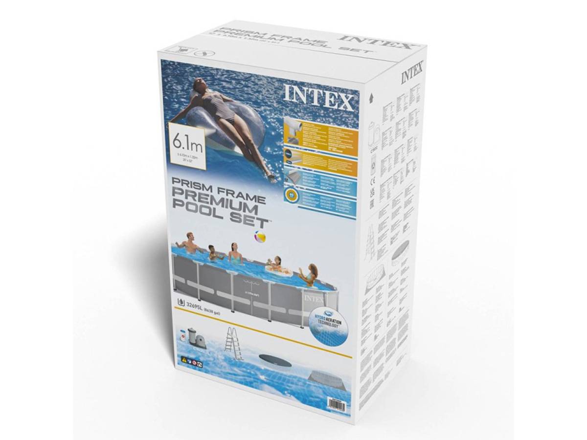 Piscine tubulaire Prism Frame ronde 6,10 x 1,32 m - Intex - Image 7
