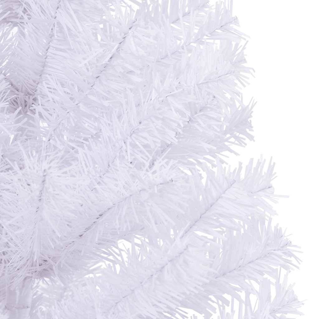 ComfortXL - Sapin de Noël artificiel effet neige PVC sur pied pour salon Blanc 120 cm – ComfortXL Outdoor Living - Image 5