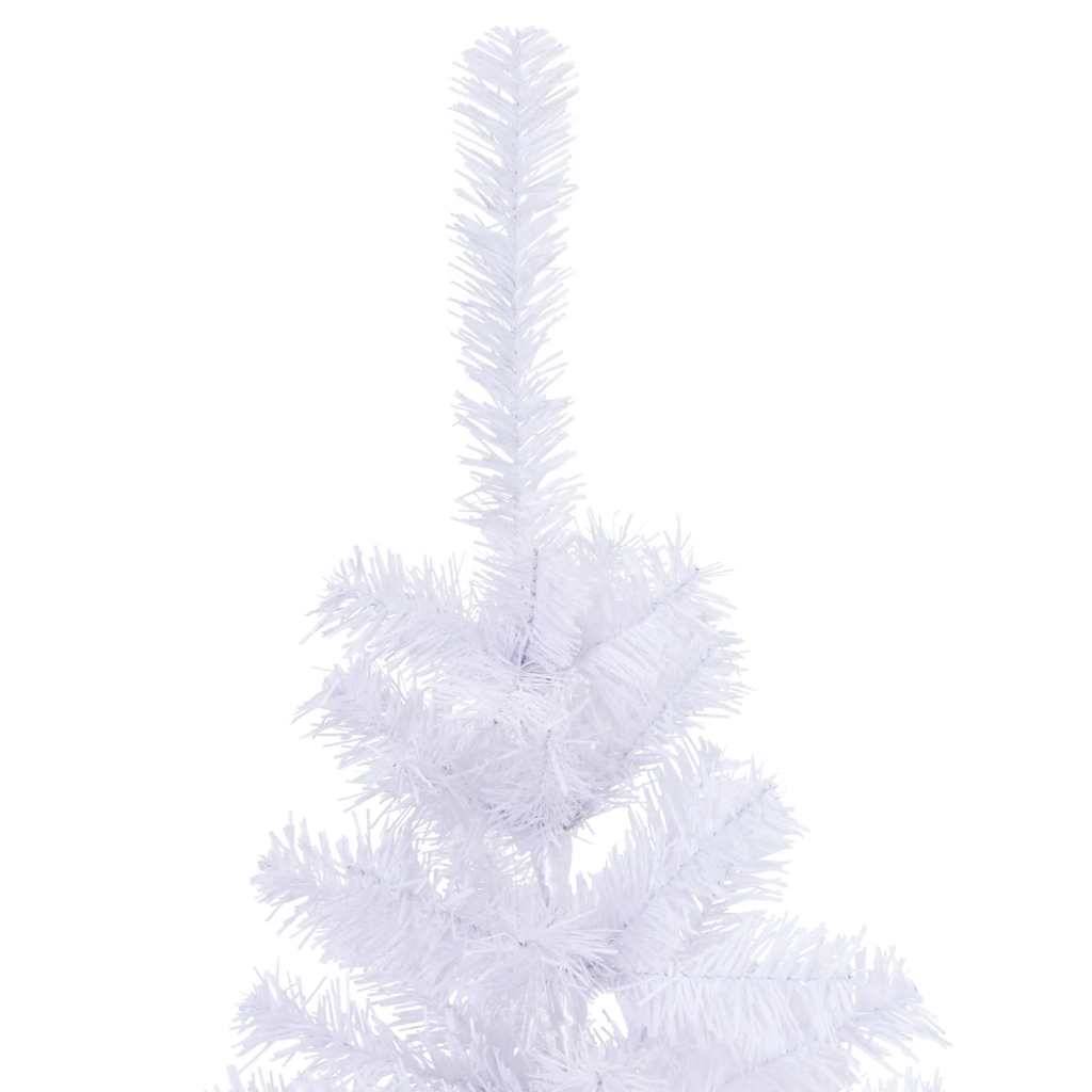 ComfortXL - Sapin de Noël artificiel effet neige PVC sur pied pour salon Blanc 120 cm – ComfortXL Outdoor Living - Image 4