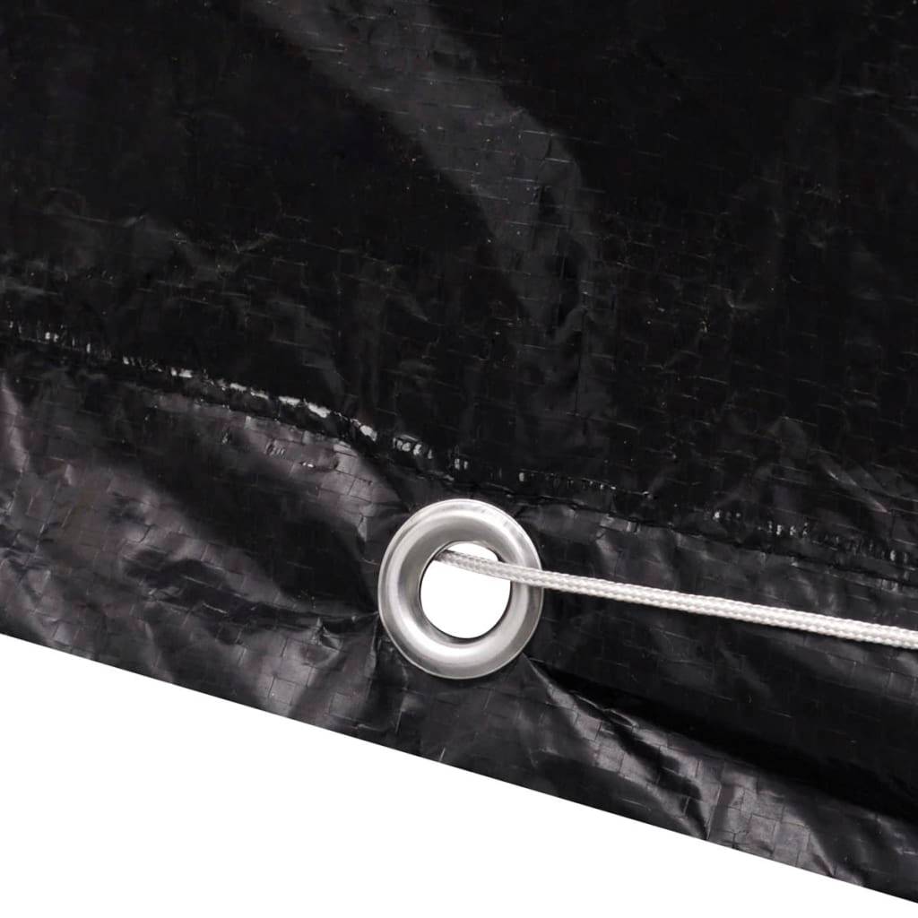 Housse Salon de Jardin 8 Personnes PE Anti-UV pour Grande Table Extérieur Noir 229x113x73 cm – ComfortXL Outdoor Living - Image 5