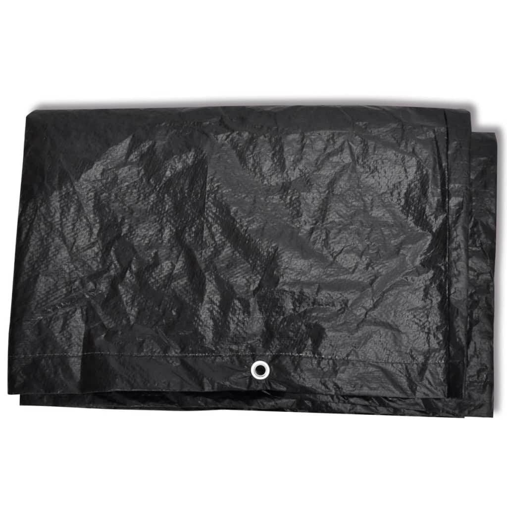 Housse Salon de Jardin 8 Personnes PE Anti-UV pour Grande Table Extérieur Noir 229x113x73 cm – ComfortXL Outdoor Living - Image 3
