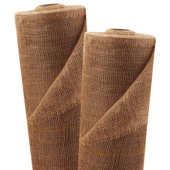 10m x 1m tissu de jute 105g/m² tapis de jute jute de jardin tissu de jute toile de jute ruban de jute - Image 1