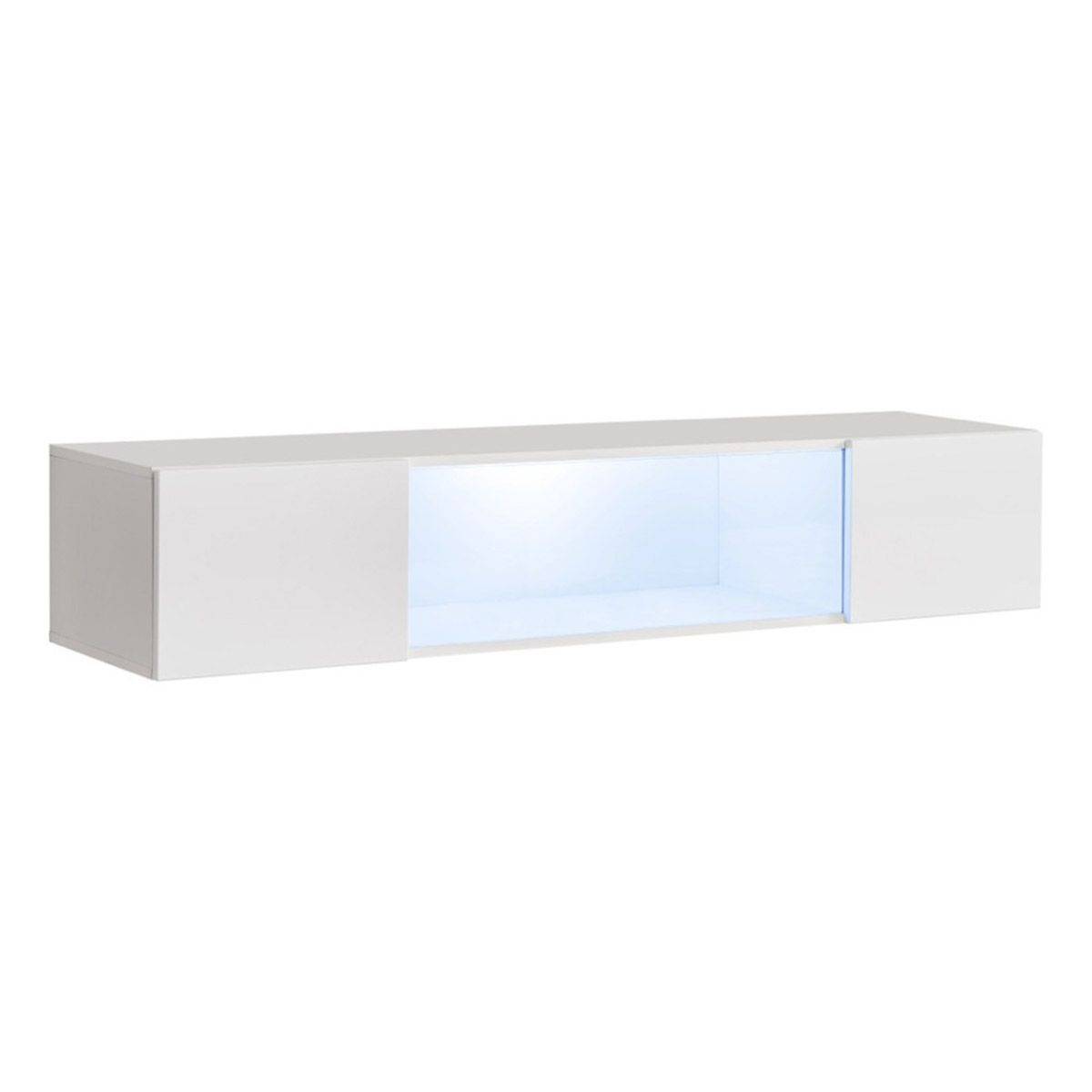 Bloc Mural Design LED "Fly I3" 160cm Blanc