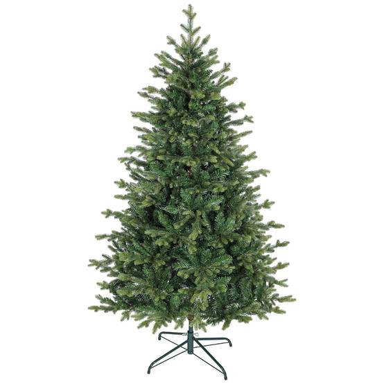 Sapin de Noël artificiel 180 cm, arbre de Noël réaliste avec 1660 pointes de branche articulée, support en métal, vert - Image 1