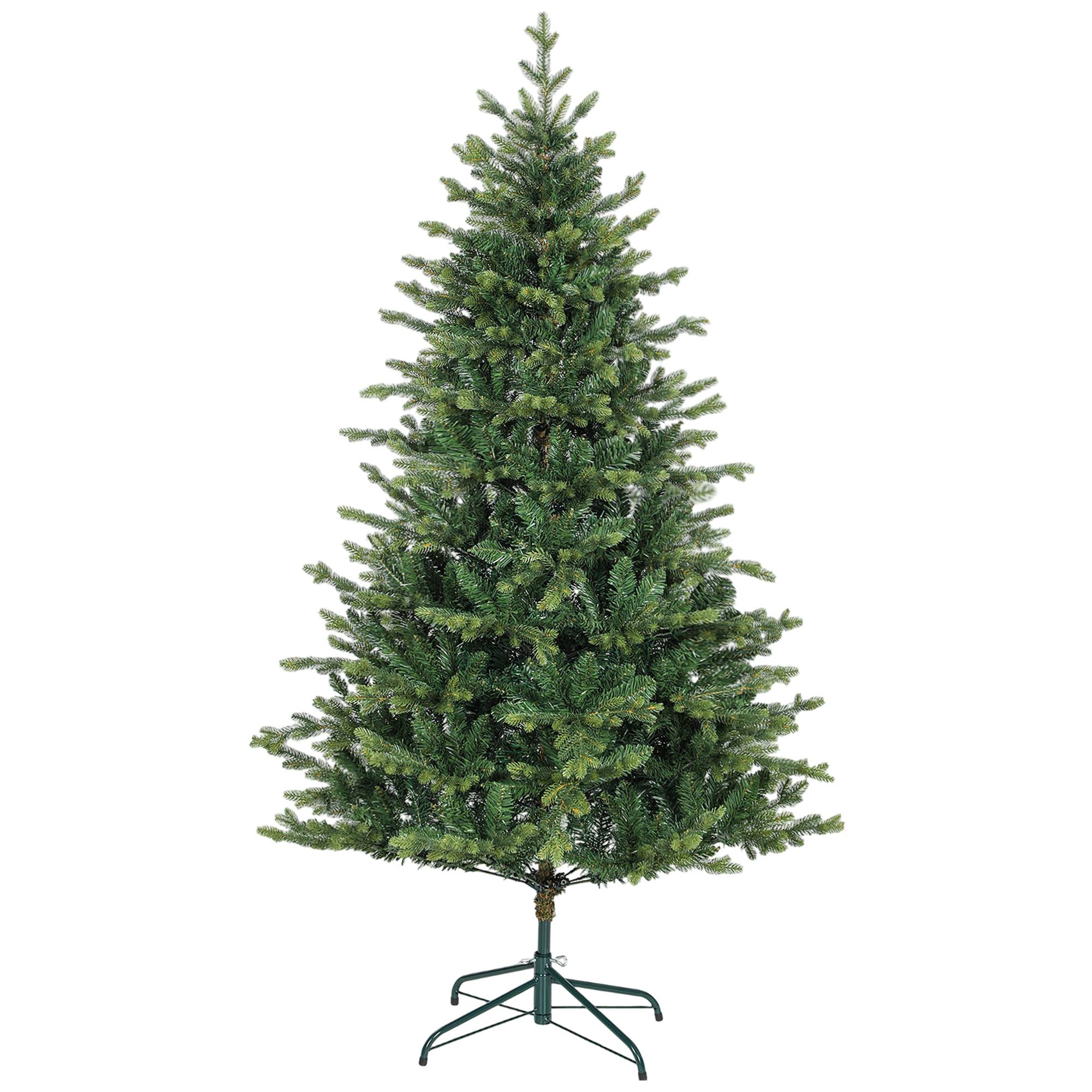 Sapin de Noël artificiel 180 cm, arbre de Noël réaliste avec 1660 pointes de branche articulée, support en métal, vert - Image 2