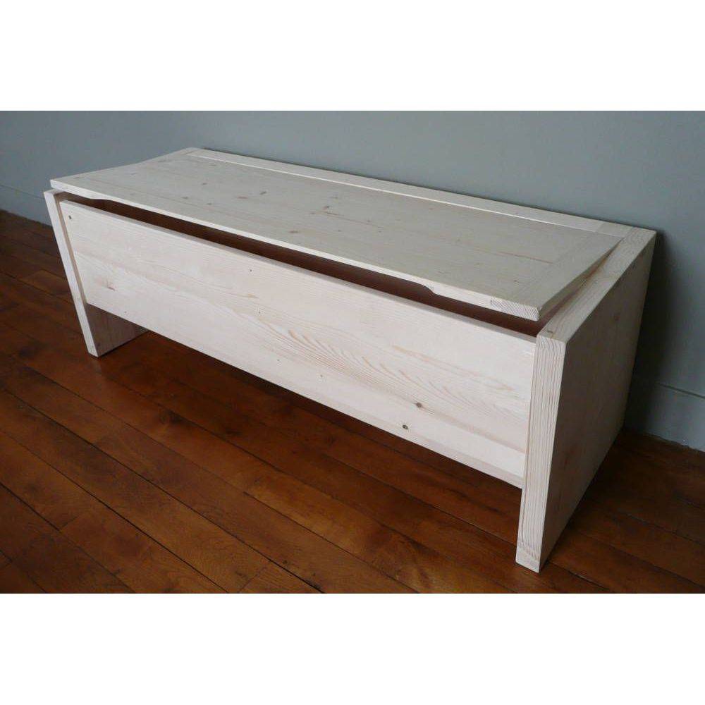 Aubry Gaspard - Coffre de rangement en bois brut - Imagen 3