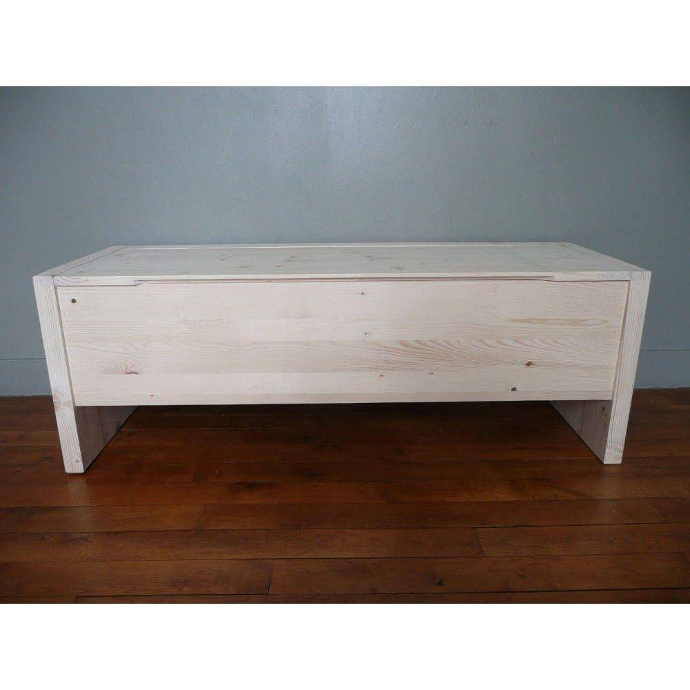 Aubry Gaspard - Coffre de rangement en bois brut - Imagen 4