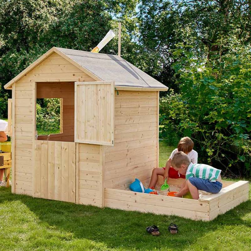 Soulet - Maisonnette en bois avec bac à sable pour enfants – Elisabeth - Imagen 4