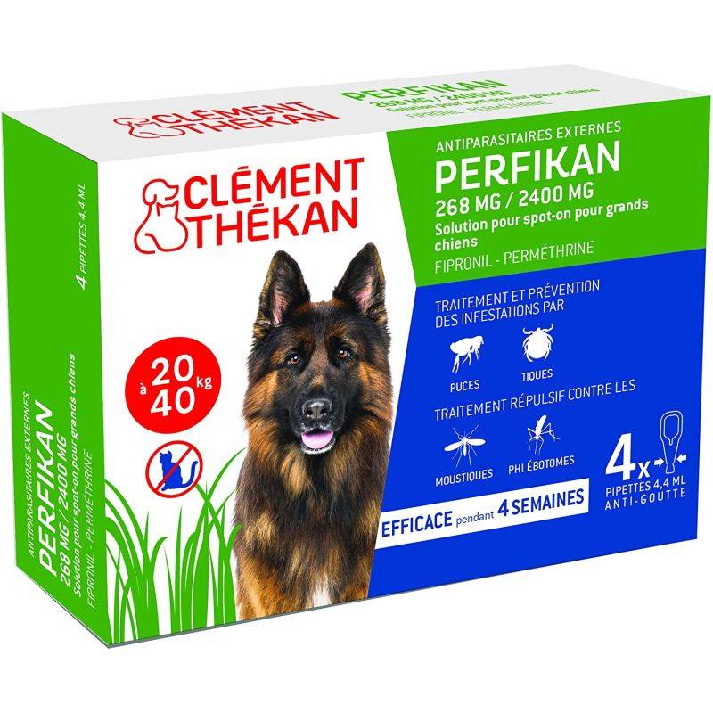 PERFIKAN CHIEN 20-40 KG - CLEMENT THEKAN 4 pipettes