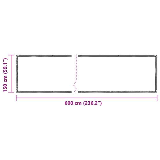 ComfortXL - Bâche protection plantes translucide PE jardin terrasse imperméable 6x1,5m - ComfortXL Outdoor Living - Image 8