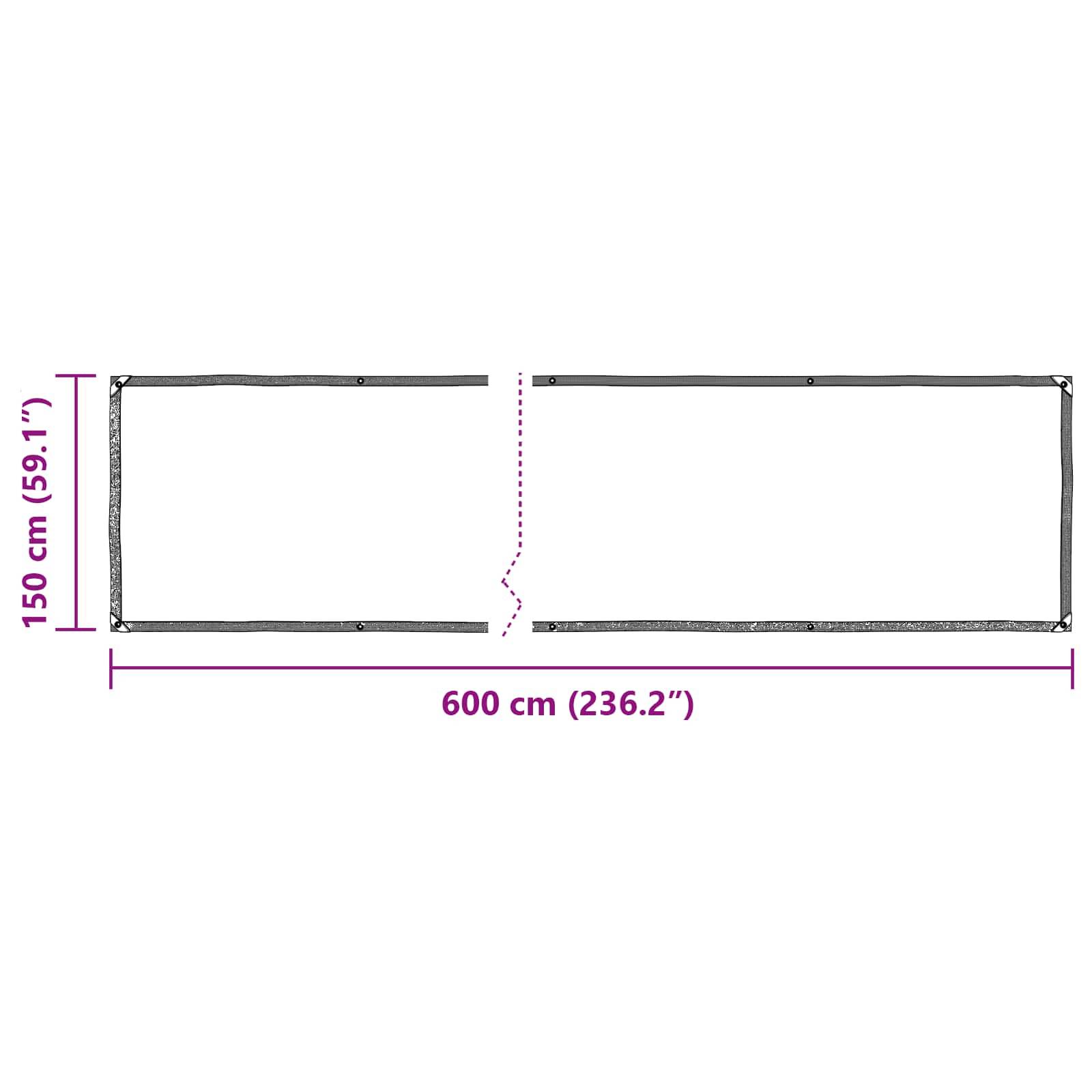 ComfortXL - Bâche protection plantes translucide PE jardin terrasse imperméable 6x1,5m - ComfortXL Outdoor Living - Image 8