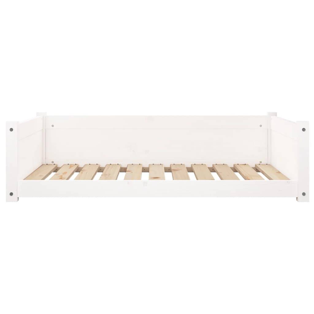 Vidaxl - Lit pour chien Blanc 95,5x65,5x28 cm Bois de pin solide vidaXL 821458 - Imagen 6