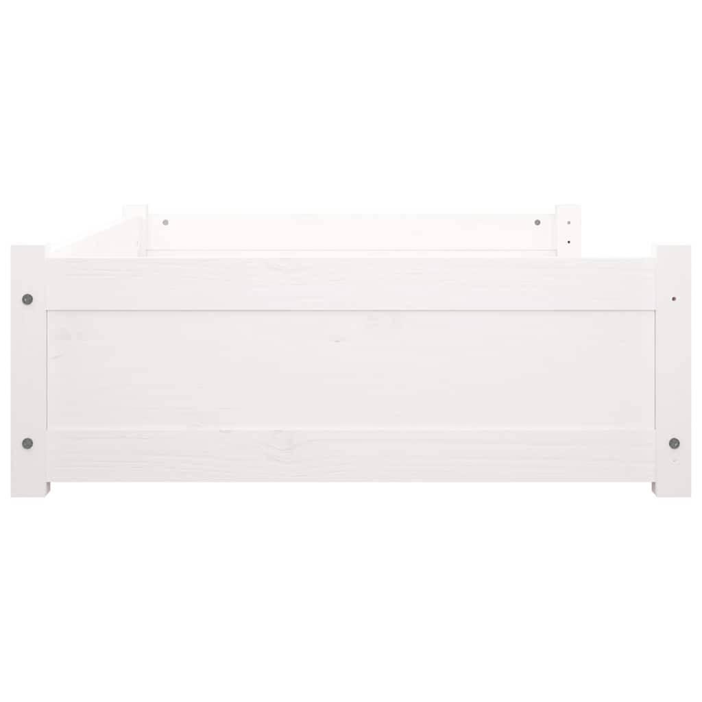 Vidaxl - Lit pour chien Blanc 95,5x65,5x28 cm Bois de pin solide vidaXL 821458 - Imagen 7