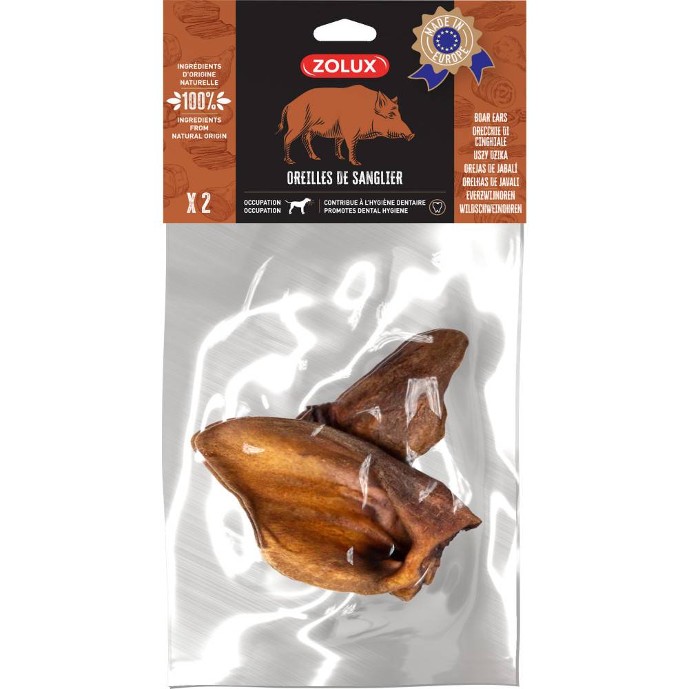 Zolux - zolux - Oreilles de sanglier 2 pièces  52 g friandises pour chien - Image 2