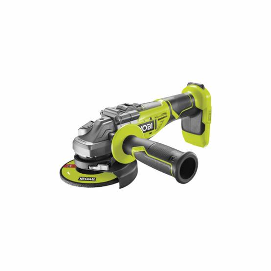 Ryobi - Pack RYOBI meuleuse d'angle brushless 18V One+ R18AG7-0 - 1 batterie 18V 5.0Ah - 1 chargeur rapide - kit de 6 disques 125 mm - Image 2