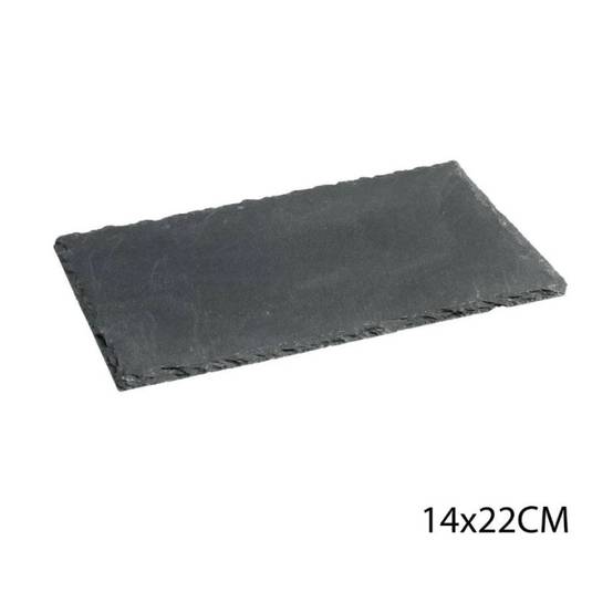 Lot de 6 assiettes en ardoise - Gris - L 22 x l 14 cm - Image 5