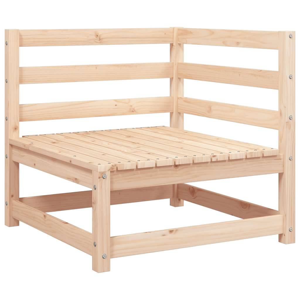 ComfortXL - Petit Salon de Jardin d'Angle Bois Pin Naturel 2 pcs avec Coussins pour Balcon Anthracite – ComfortXL Outdoor Living - Image 3