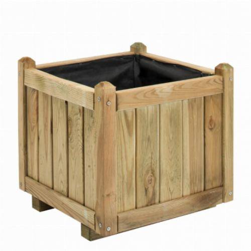 Jardipolys - Bac à fleurs en bois Vendôme - 220L - Imagen 4