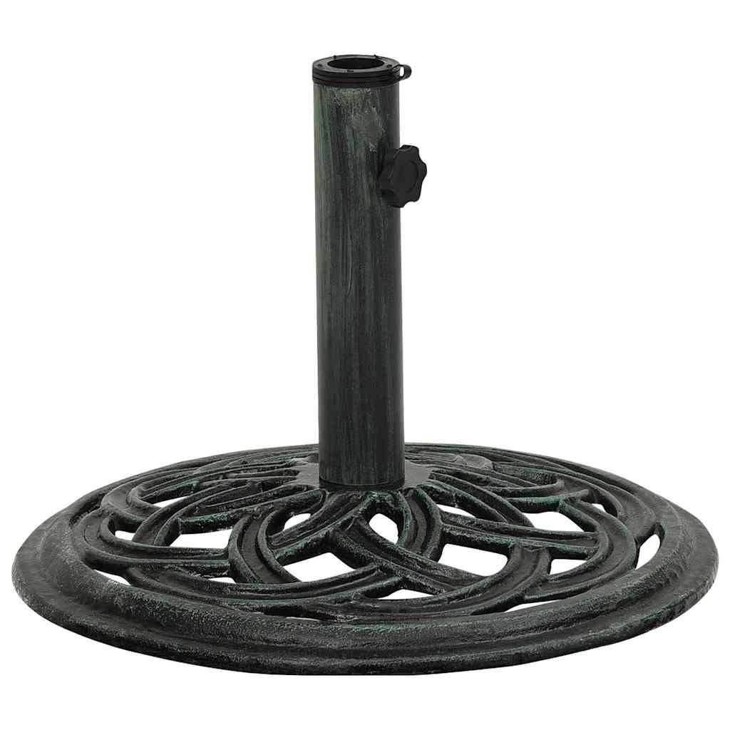 Vidaxl - Socle de parasol Vert 44x44x31 cm Fonte vidaXL 317756 - Imagen 2