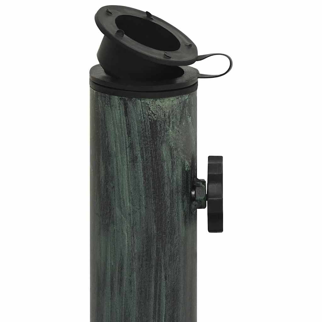 Vidaxl - Socle de parasol Vert 44x44x31 cm Fonte vidaXL 317756 - Imagen 4