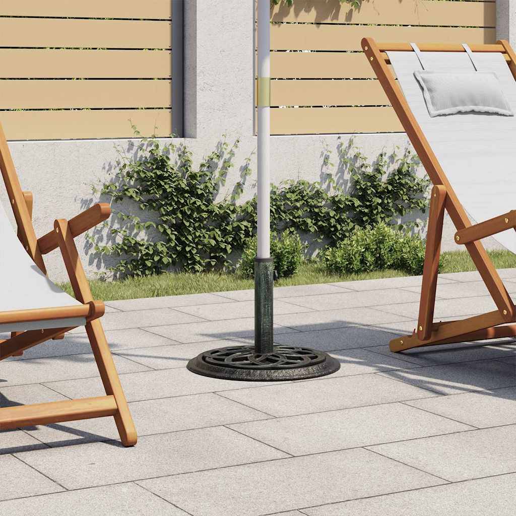 Vidaxl - Socle de parasol Vert 44x44x31 cm Fonte vidaXL 317756 - Imagen 1
