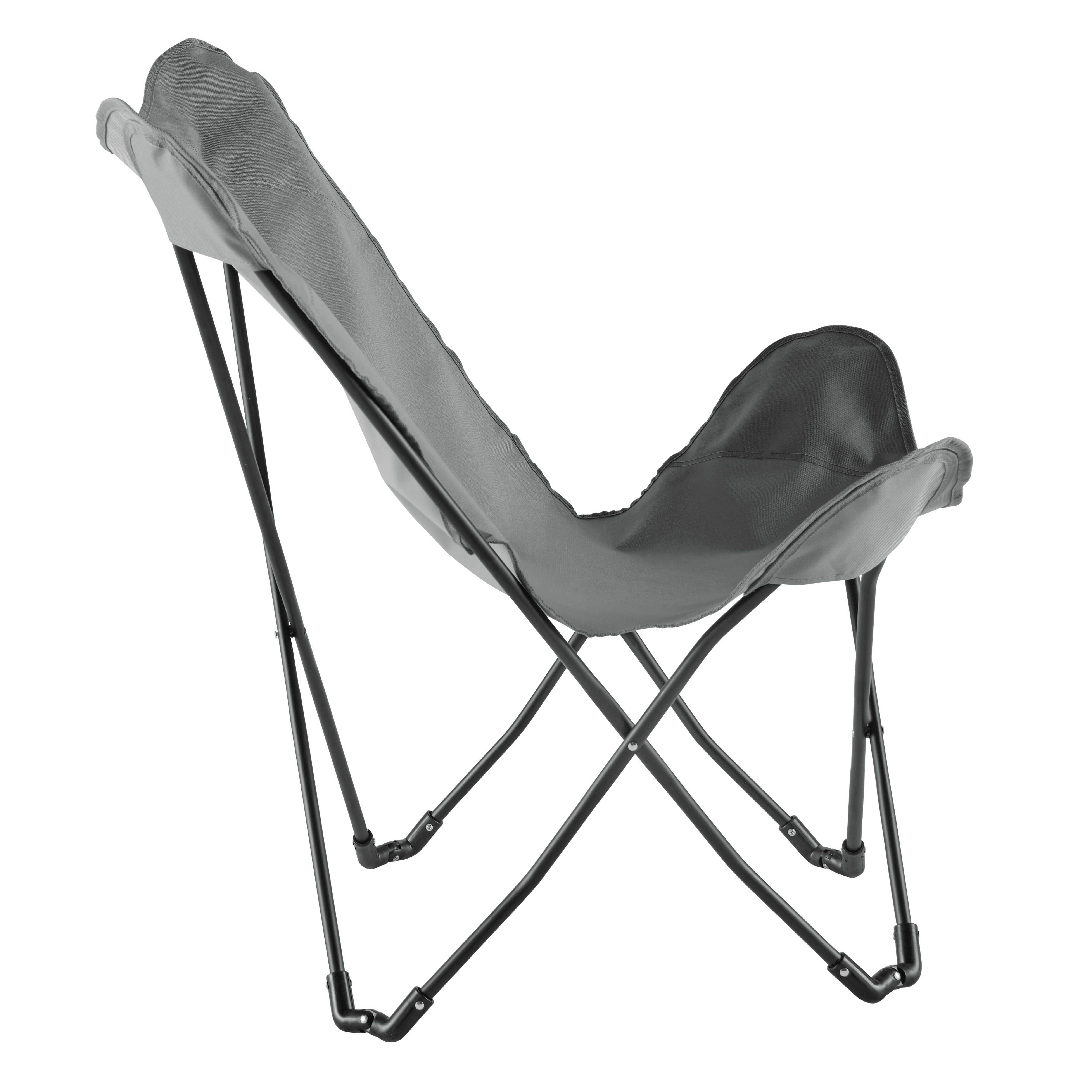 Oviala - Lot de 2 fauteuils papillon pliables gris Mariposa - Oviala - Imagen 2