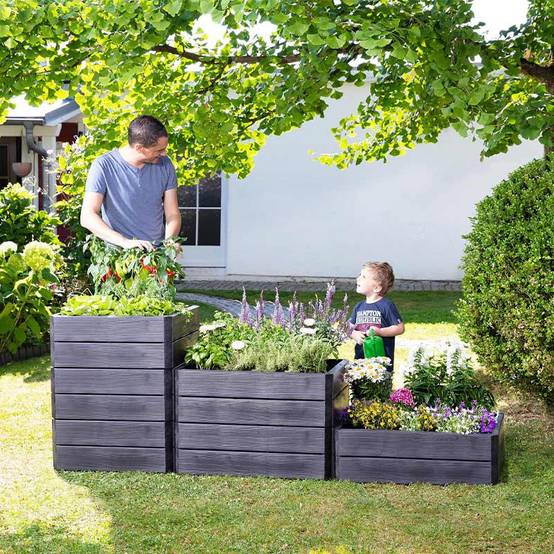 Carré de potager rectangulaire hauteur modulable 25 cm - Garantia - Graf - Image 2