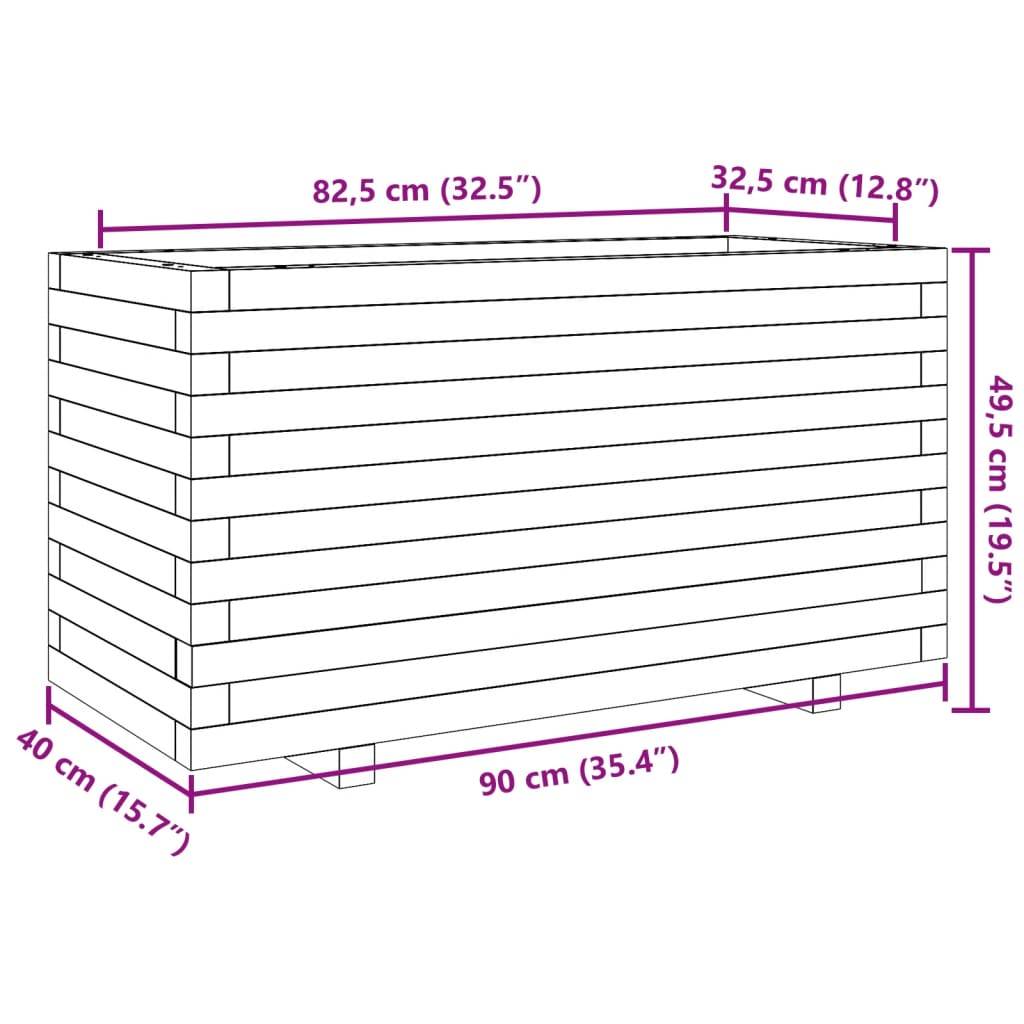 Maison Chic - Jardinière, Bac à fleurs, Pot de fleurs 90x40x49,5 cm bois de pin massif-JU13878 - Imagen 10
