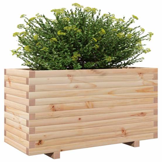 Maison Chic - Jardinière, Bac à fleurs, Pot de fleurs 90x40x49,5 cm bois de pin massif-JU13878 - Imagen 4