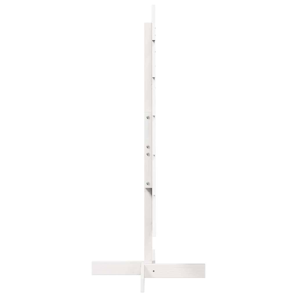 Sapin de Noël en Bois Pin Massif Décoration Intérieure 120 cm Blanc – ComfortXL Outdoor Living - Image 4