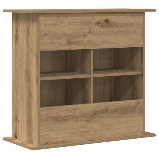 Meuble Aquarium Bois d'Ingénierie Rangement 3 Niveaux 81x36x73 cm Chêne - ComfortXL Outdoor Living - Image 6