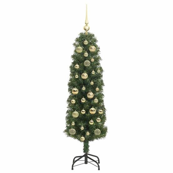Sapin de Noël | Arbre de Noël artificiel Vert 120 cm PVC et acier et plastique Maison Chic - Image 4