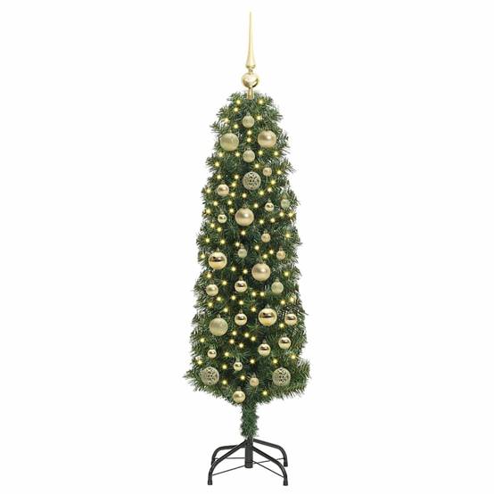Sapin de Noël | Arbre de Noël artificiel Vert 120 cm PVC et acier et plastique Maison Chic - Image 3
