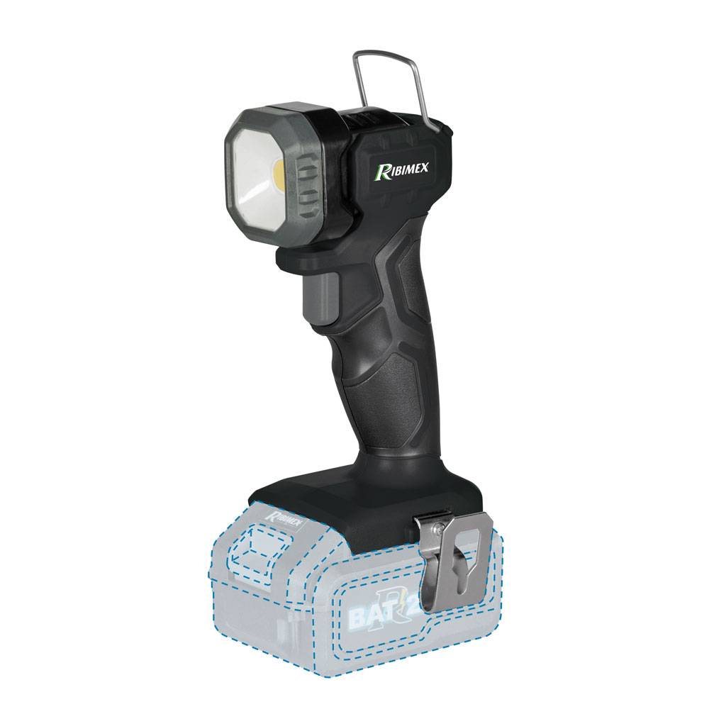 Ribimex - Lampe torche R-BAT20 à batterie 20V sans chargeur ni batterie