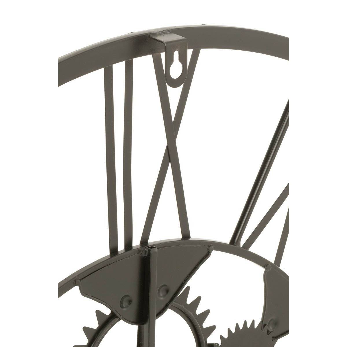 Horloge Murale en Métal "Roues" 60cm Noir - Image 2