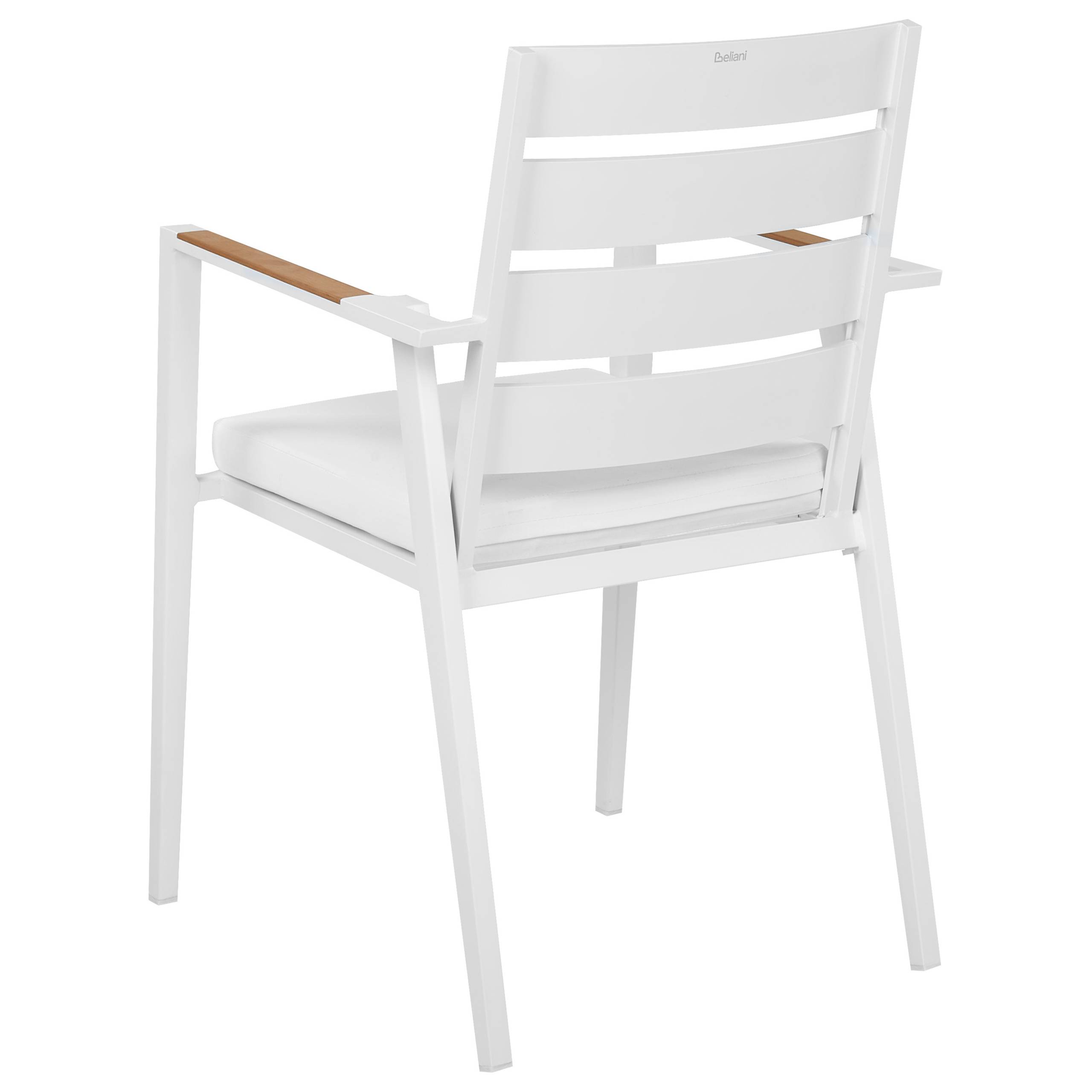 Beliani - Chaise de jardin Aluminium Blanc TAVIANO - Beliani - Imagen 7