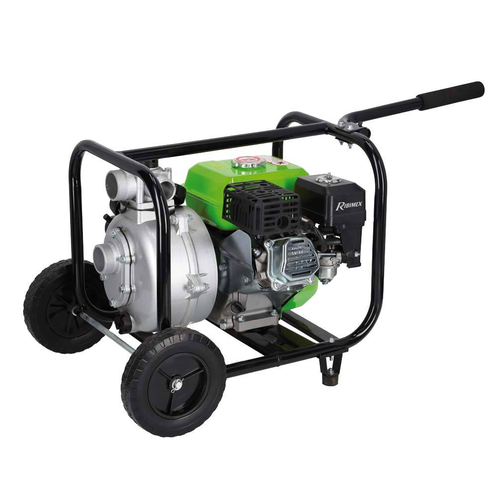 Ribimex - Motopompe essence à pression 212cc 27m3/h sur roues